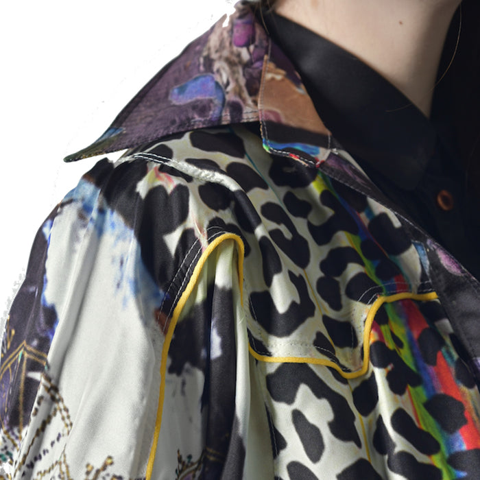 "Leopard" silk top waistcoat