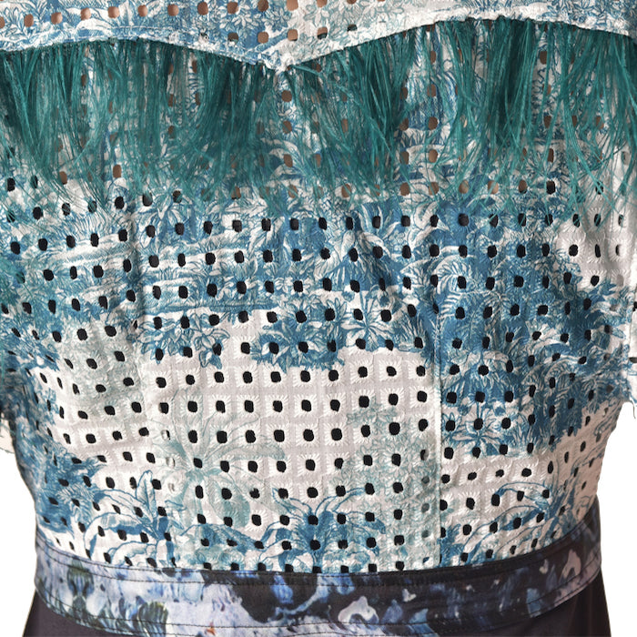 "Coloniale" vest top in broderie anglaise cotton