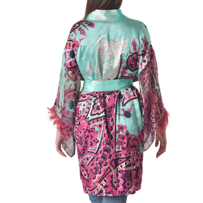 Kimono "Essenza d'acqua" seta
